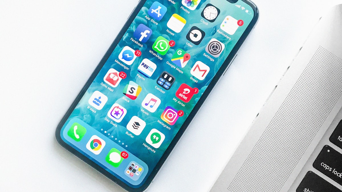 Family comparing four cell phone plan options together